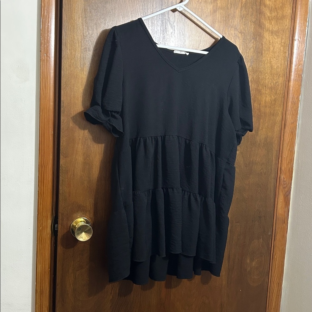 Reborn J Black Tiered Tunic Top - Picture 5 of 6
